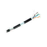 Bobina de 152.5 metros Cat6+ CALIBRE 23 Exterior Blindado tipo FTP Para Climas Extremos, UL para aplicaciones de video vigilancia y redes de datos. Para uso en Intemperie.